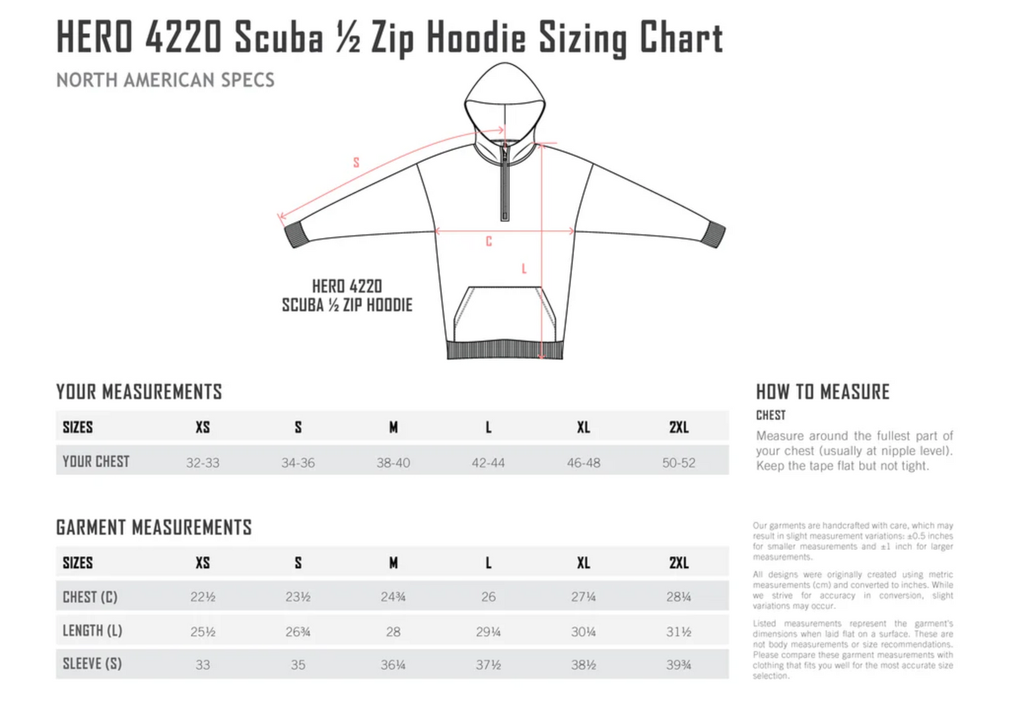 Just like Hero - Adult Sizes - 1/4 zip ( no Hood)