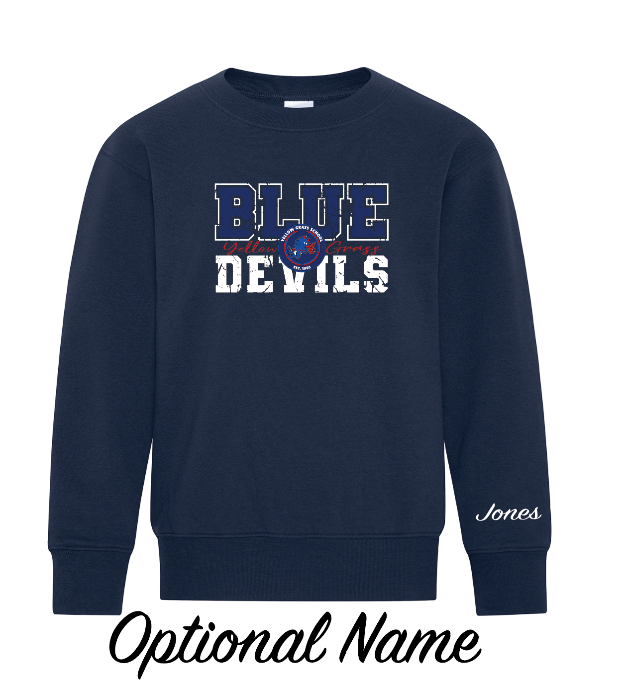 YG School - ATC Crewneck - Grunge Graphic ( Adult and Youth)