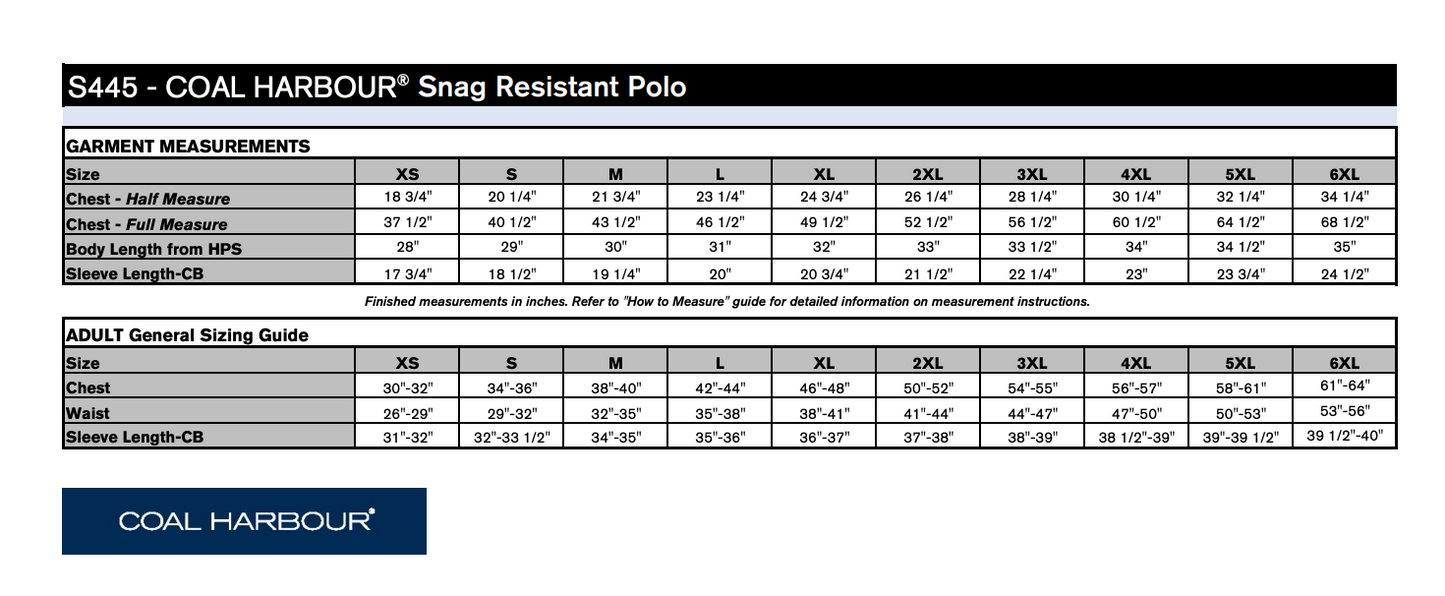 U18AA Wings - Coal Harbour Polo ( 3 Colors)