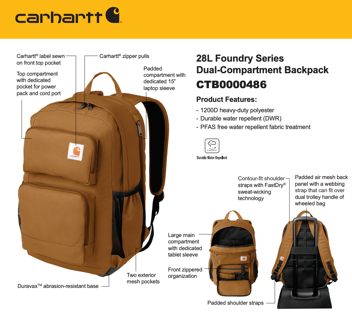 Aggies - Carhartt Backpack - 2 colors