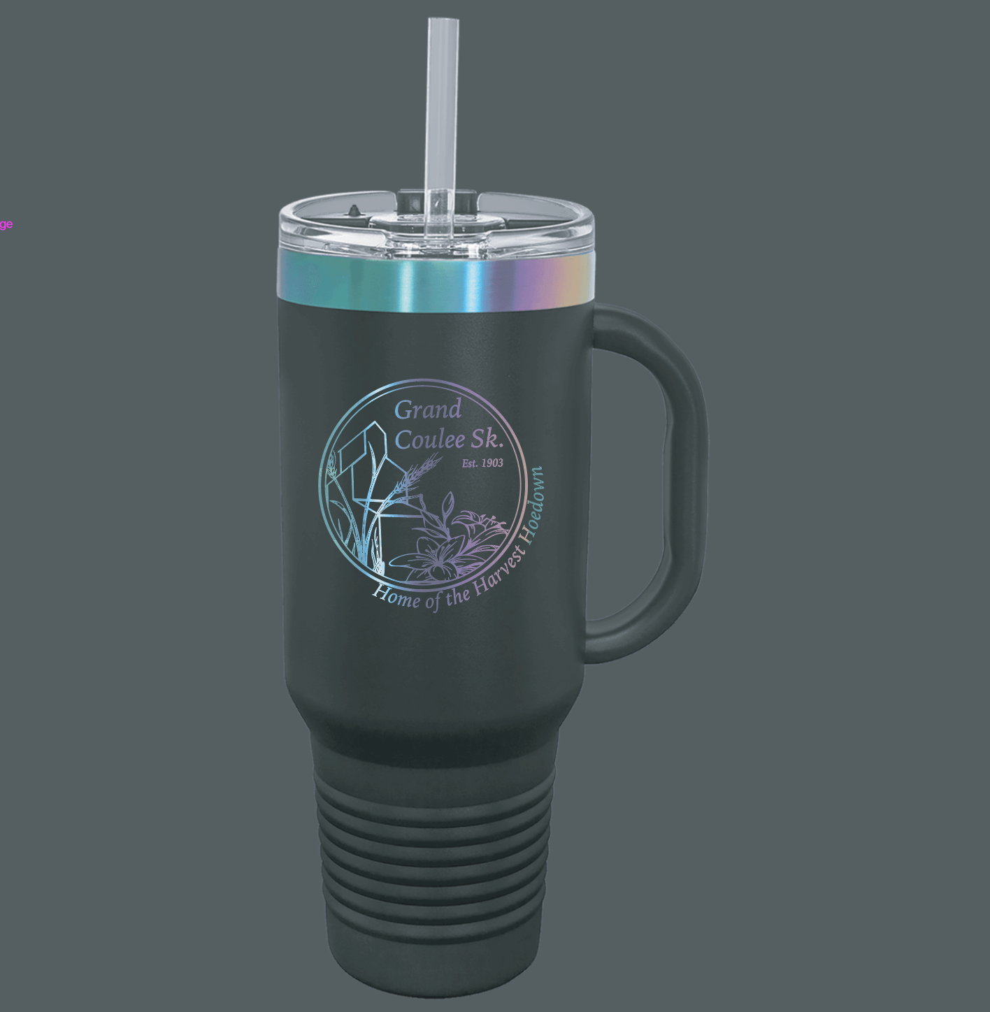 Engraved 40 Oz straw cup
