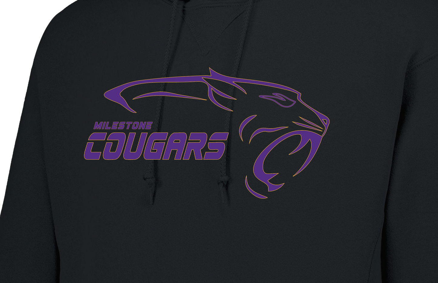 Russell hoodie - Adult Sizes - Purple and gold logo