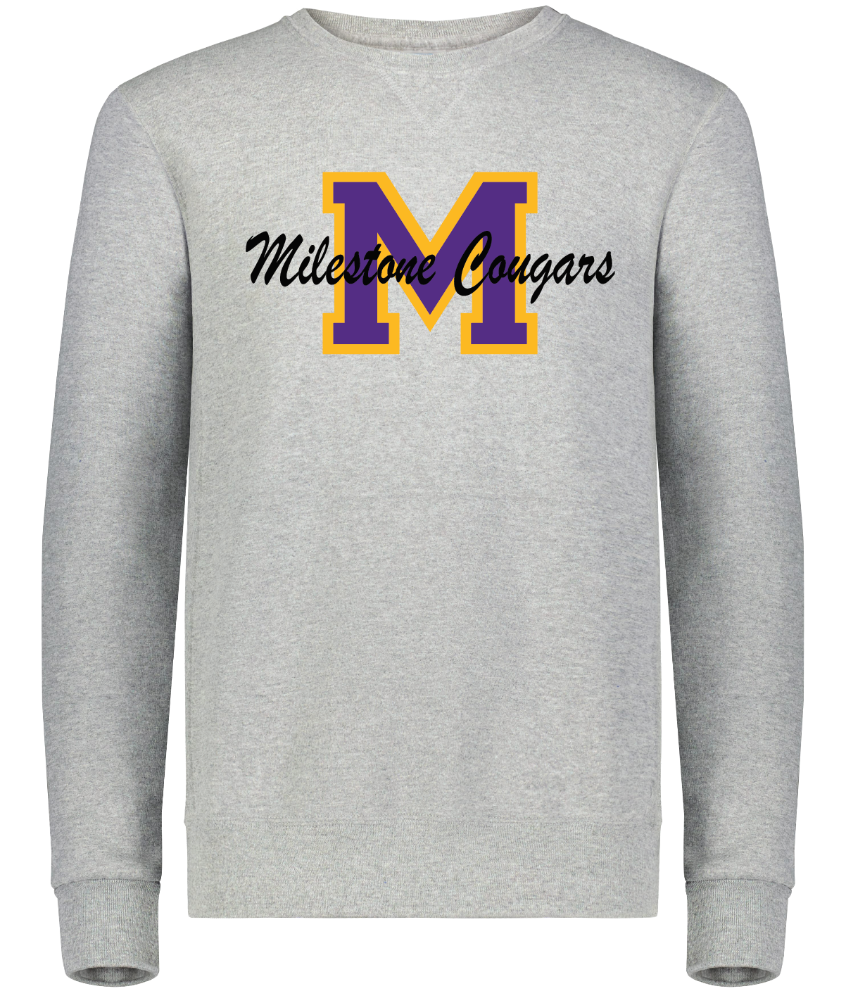 Cougars Store - Adult Russell Crew - Big M Graphic