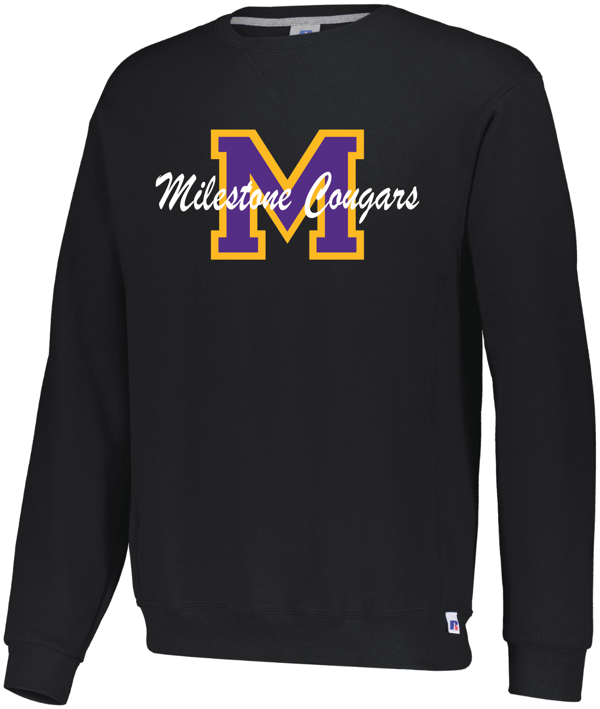 Cougars Store - Adult Russell Crew - Big M Graphic