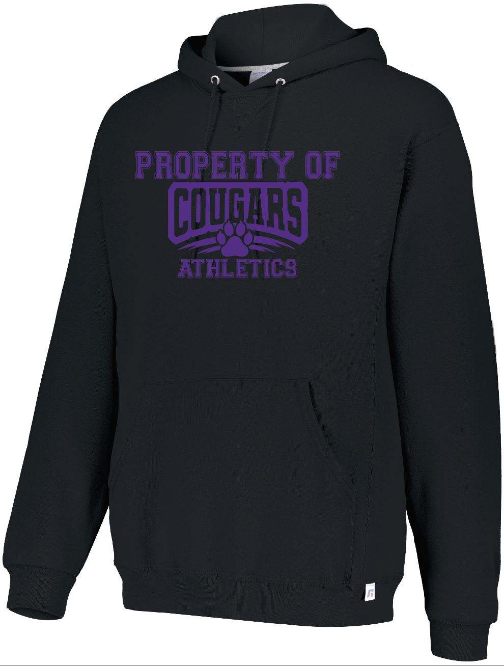 Russell hoodie - Adult Sizes - Property Of Cougars