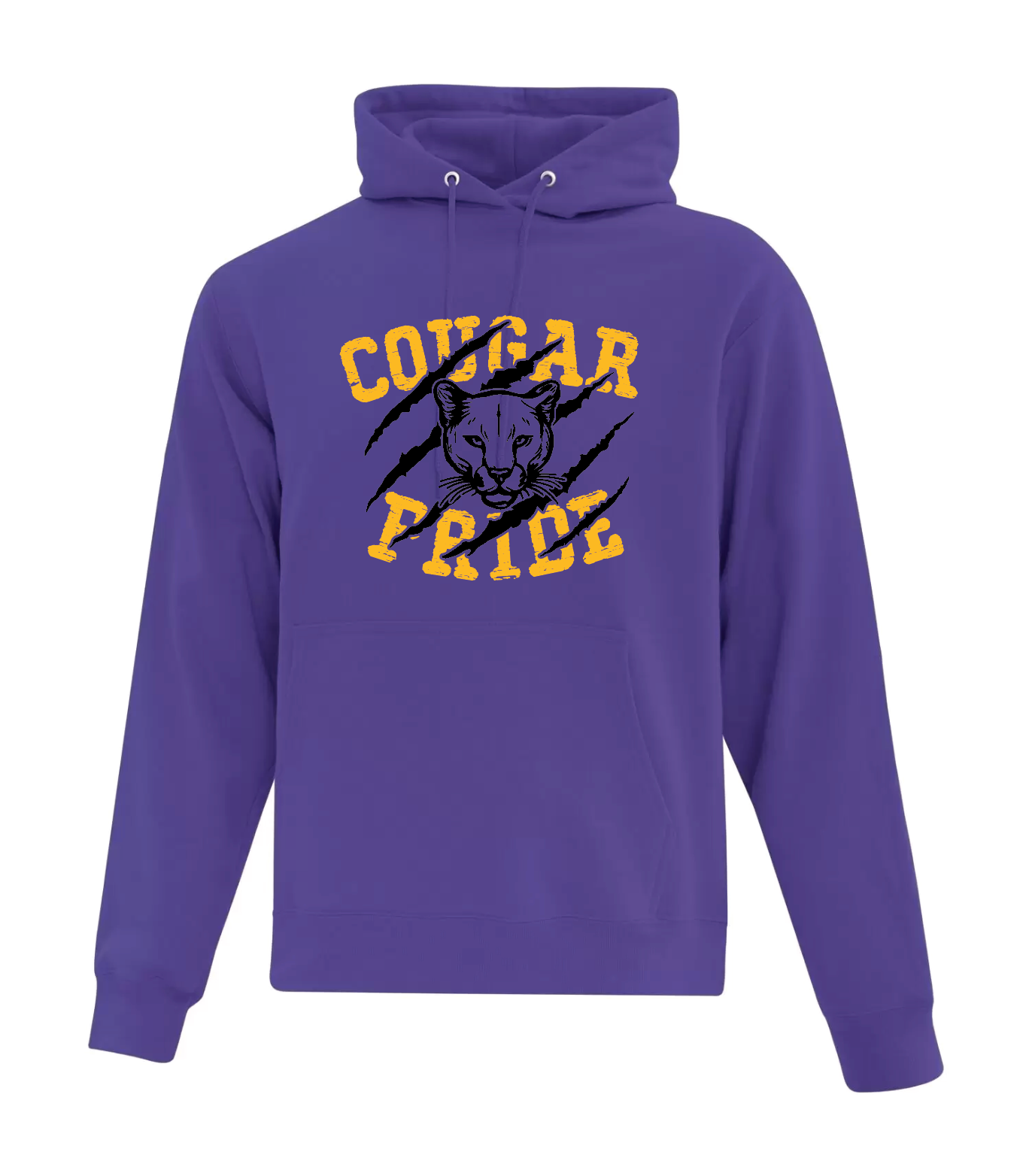 Cougars Store - ATC Hoodie - Cougar Pride with Cat ( Adult and Youth)