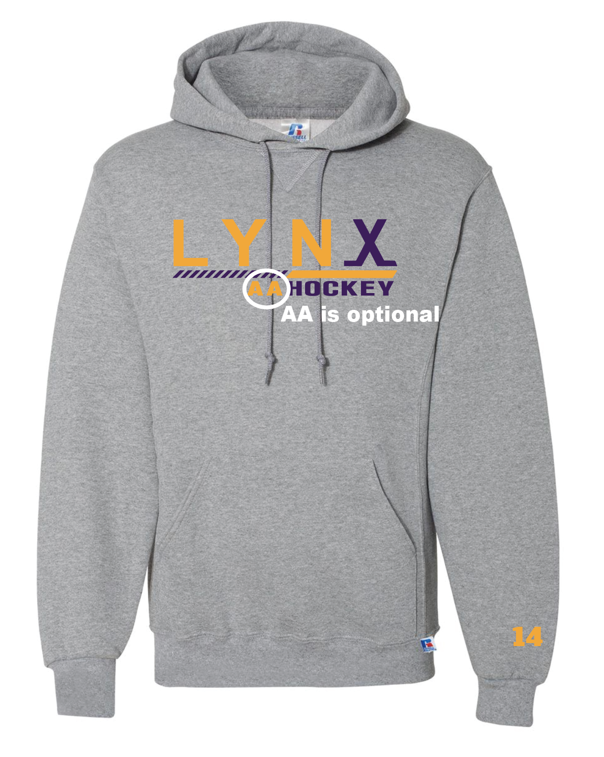 Russell hoodie - Adult Sizes - LYNX Hockey