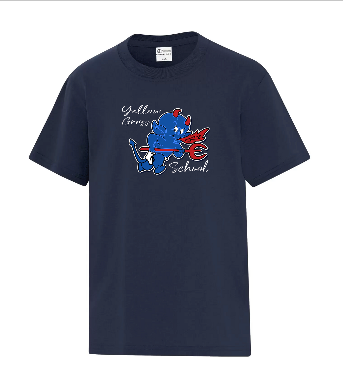 YG School - Graphic Tshirt - Blue Devil - (Adult and Youth)