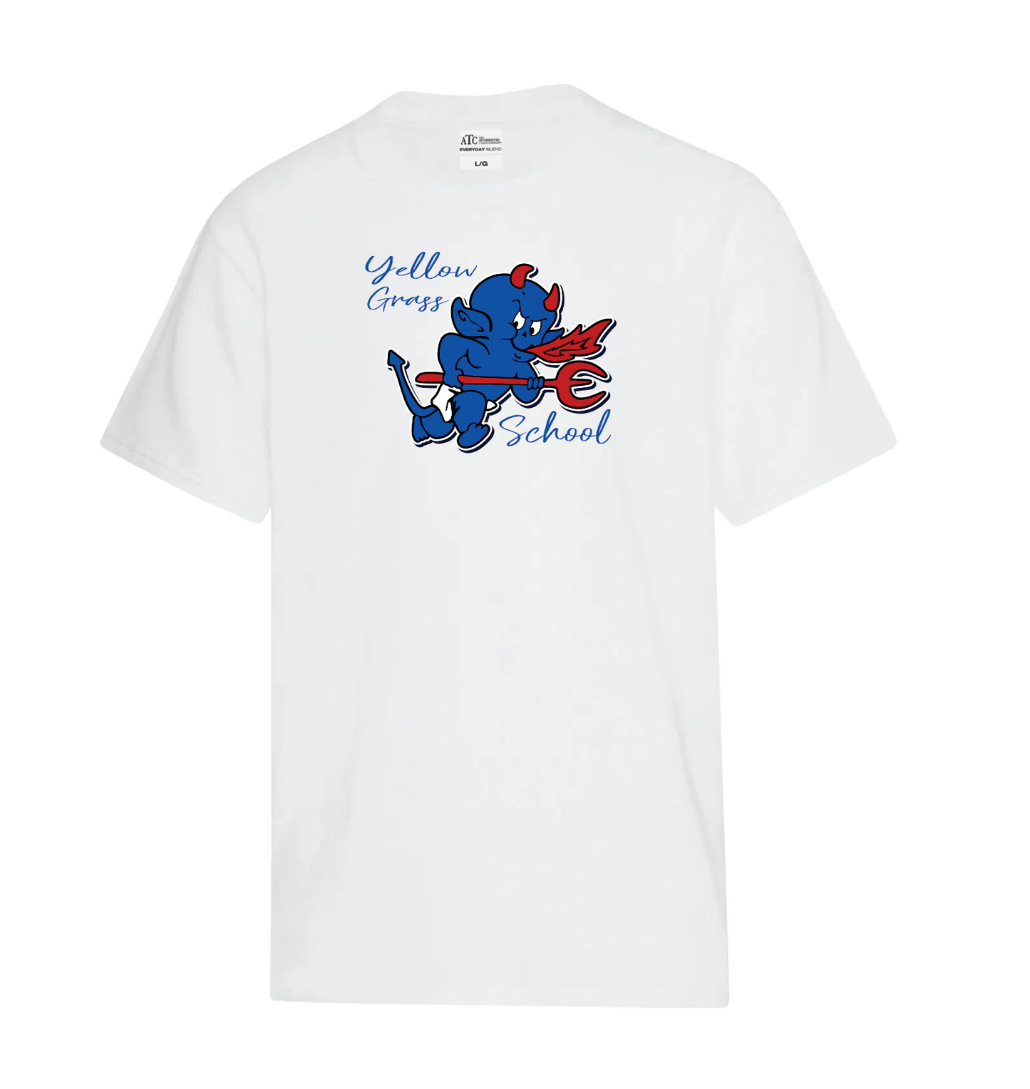 YG School - Graphic Tshirt - Blue Devil - (Adult and Youth)