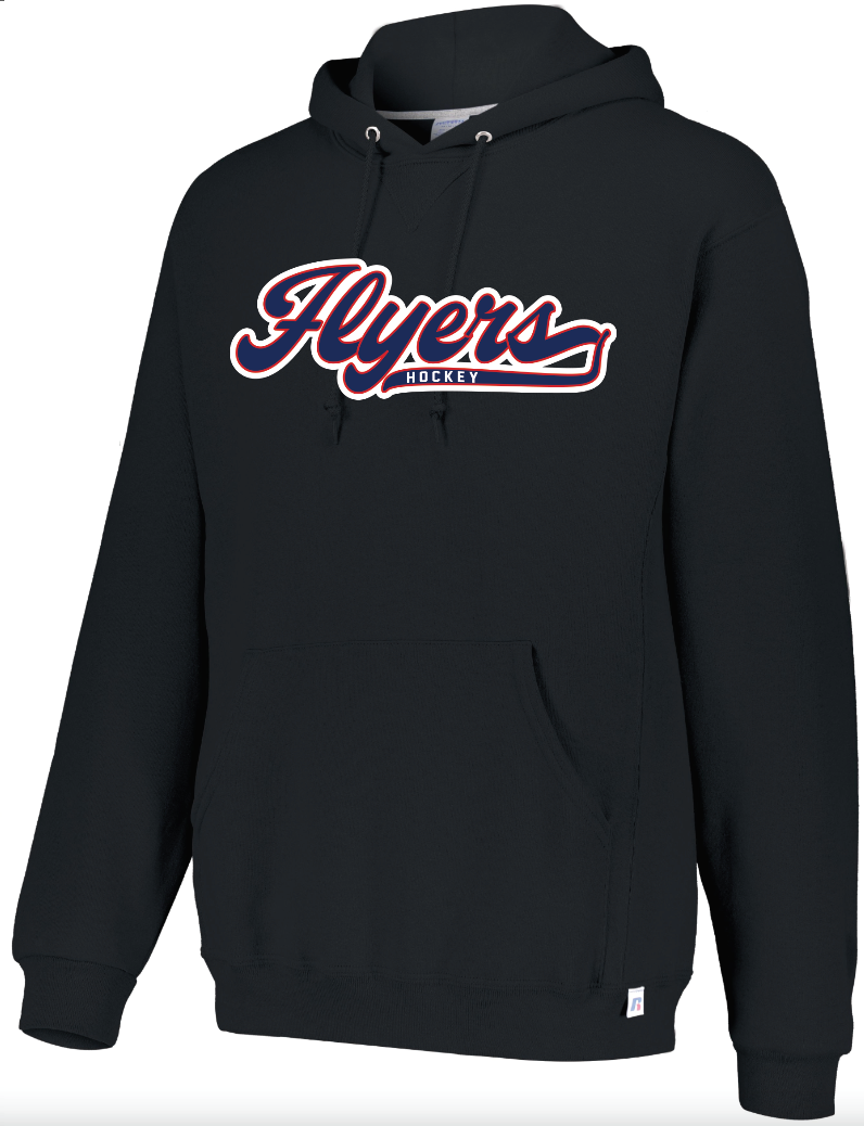 Russell Hoodie - Adult ( Black, Grey, Navy) Retro Swoop