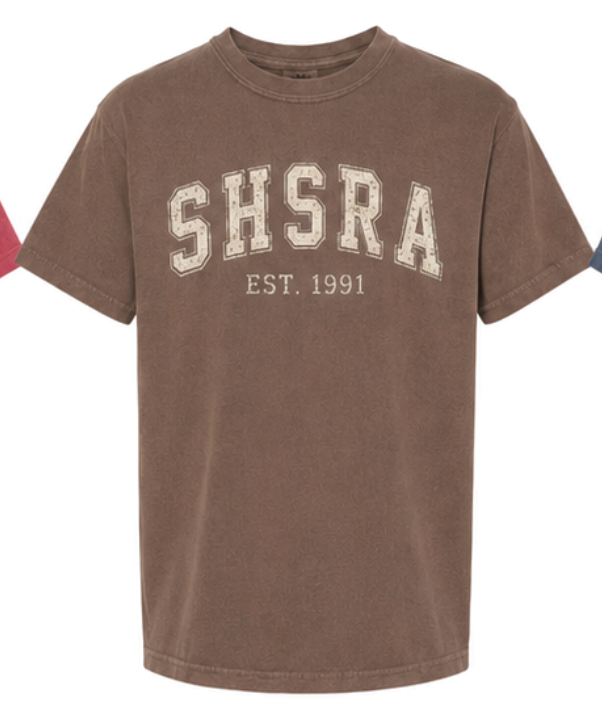 SHSRA - Vintage Heavy weight tee - Varsity Style ( adult)