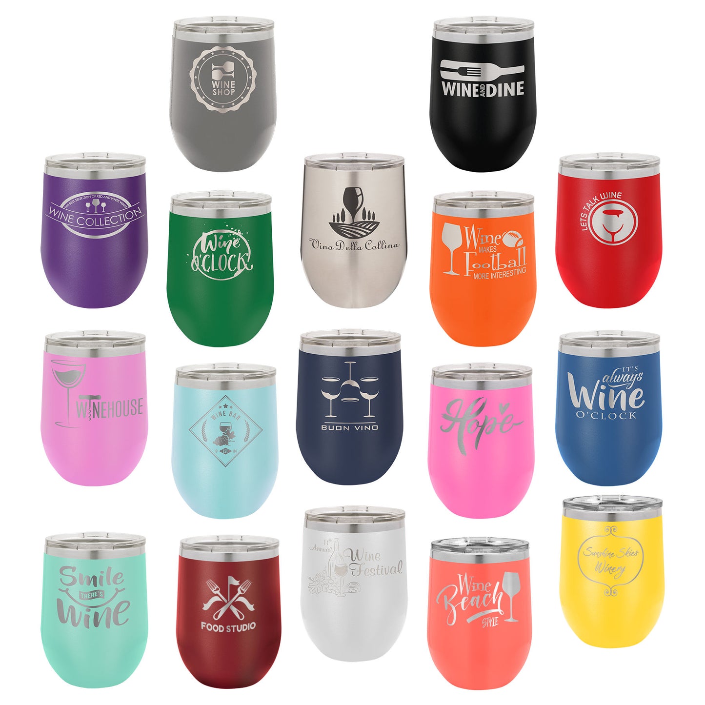 12 oz. or 16. oz Stemless Polar Camel ( Over 14 Colors)