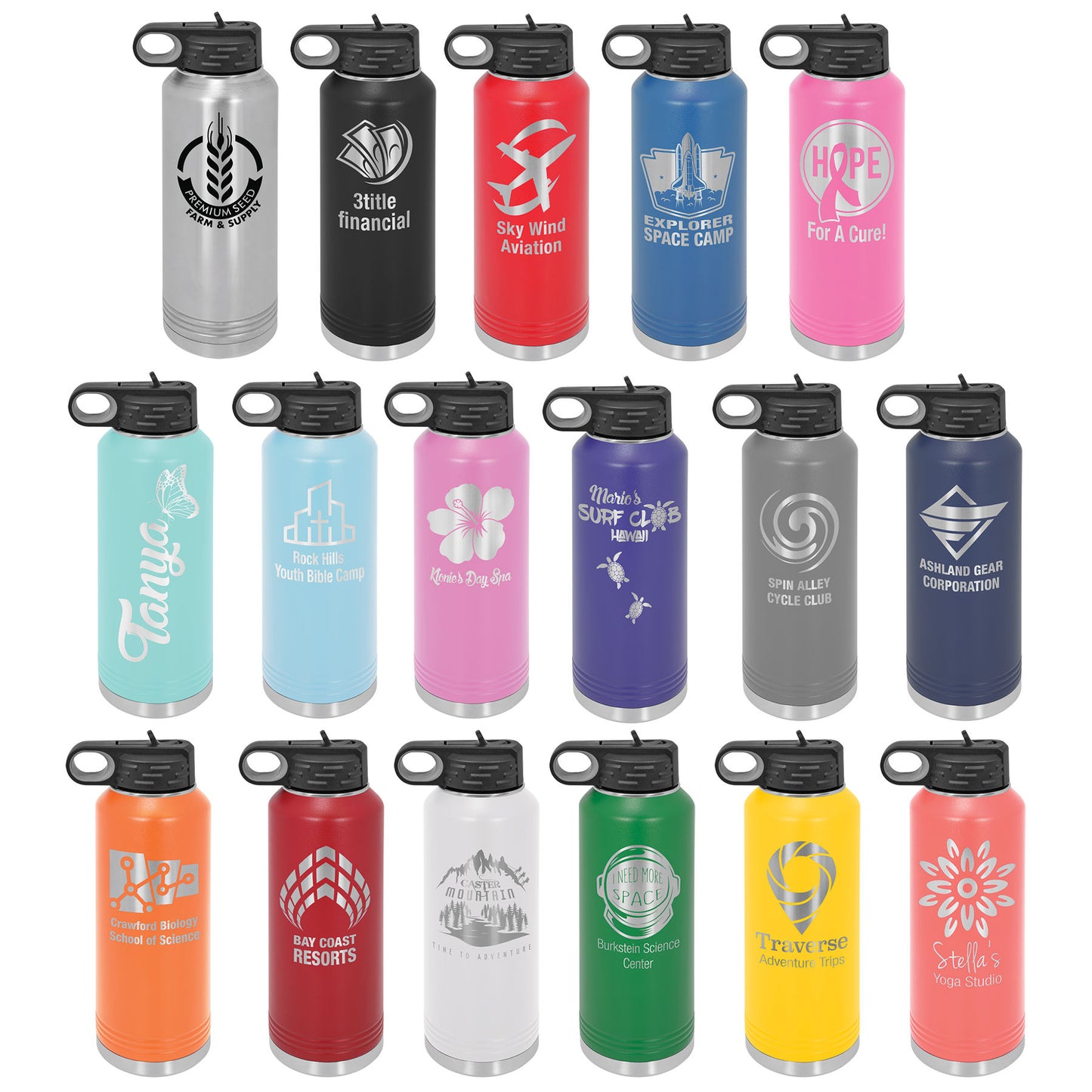 40 oz. Polar Camel Water Bottle ( Over 14 Colors)