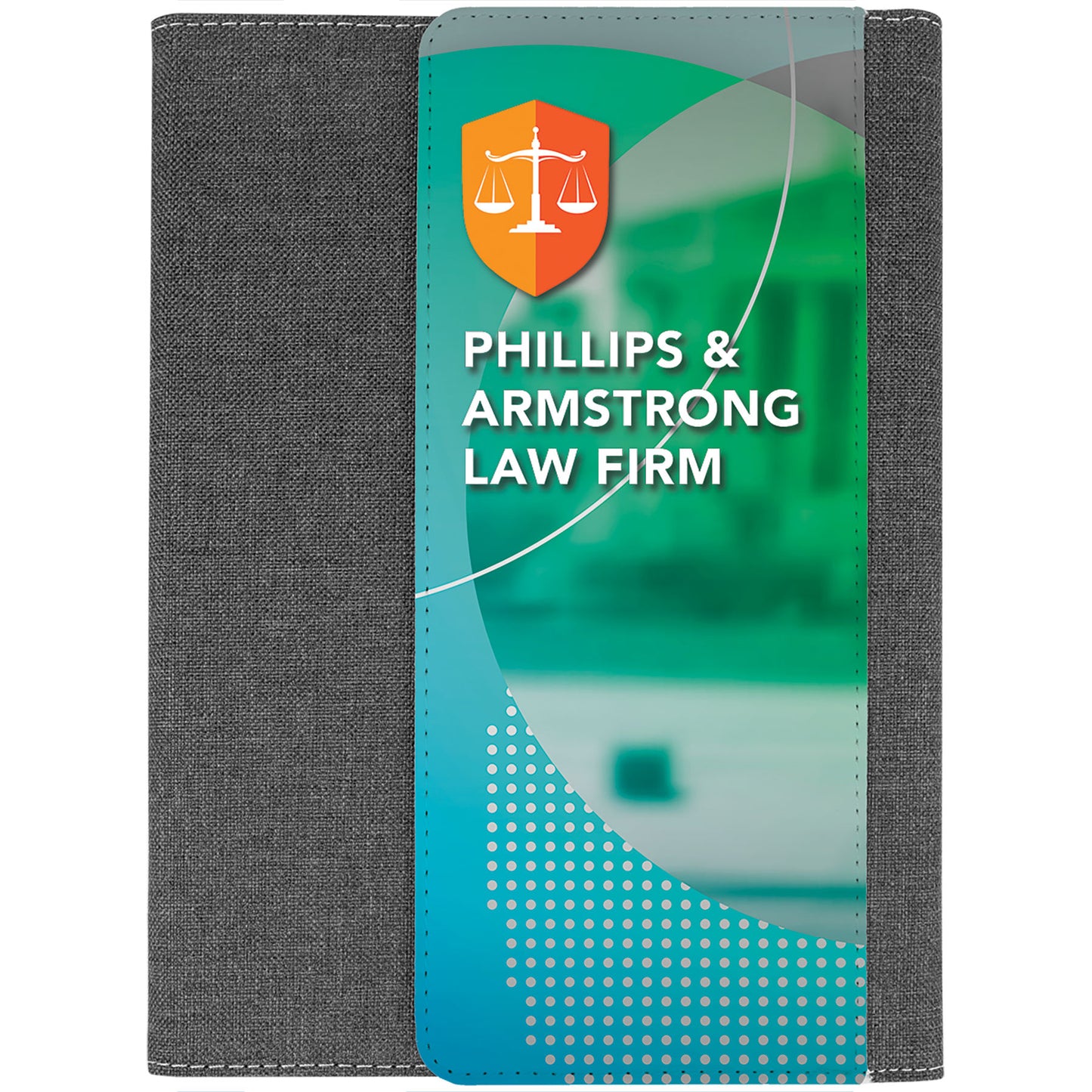 7" x 9" Portfolio Fold Over Flap Front Cover with Note Pad
