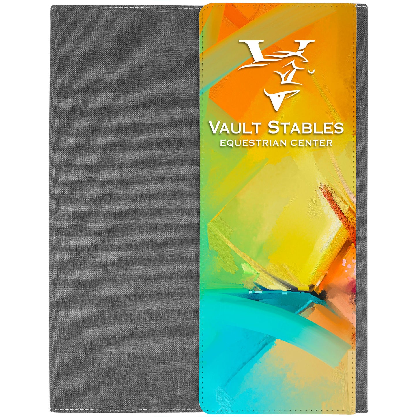 9 1/2" x 12" Portfolio Fold Over Flap Front Cover with Note Pad