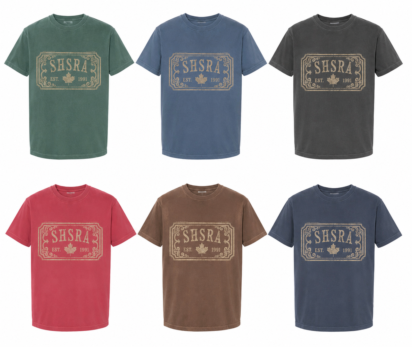 SHSRA - Vintage Heavy weight tee - Buckle Style ( adult)