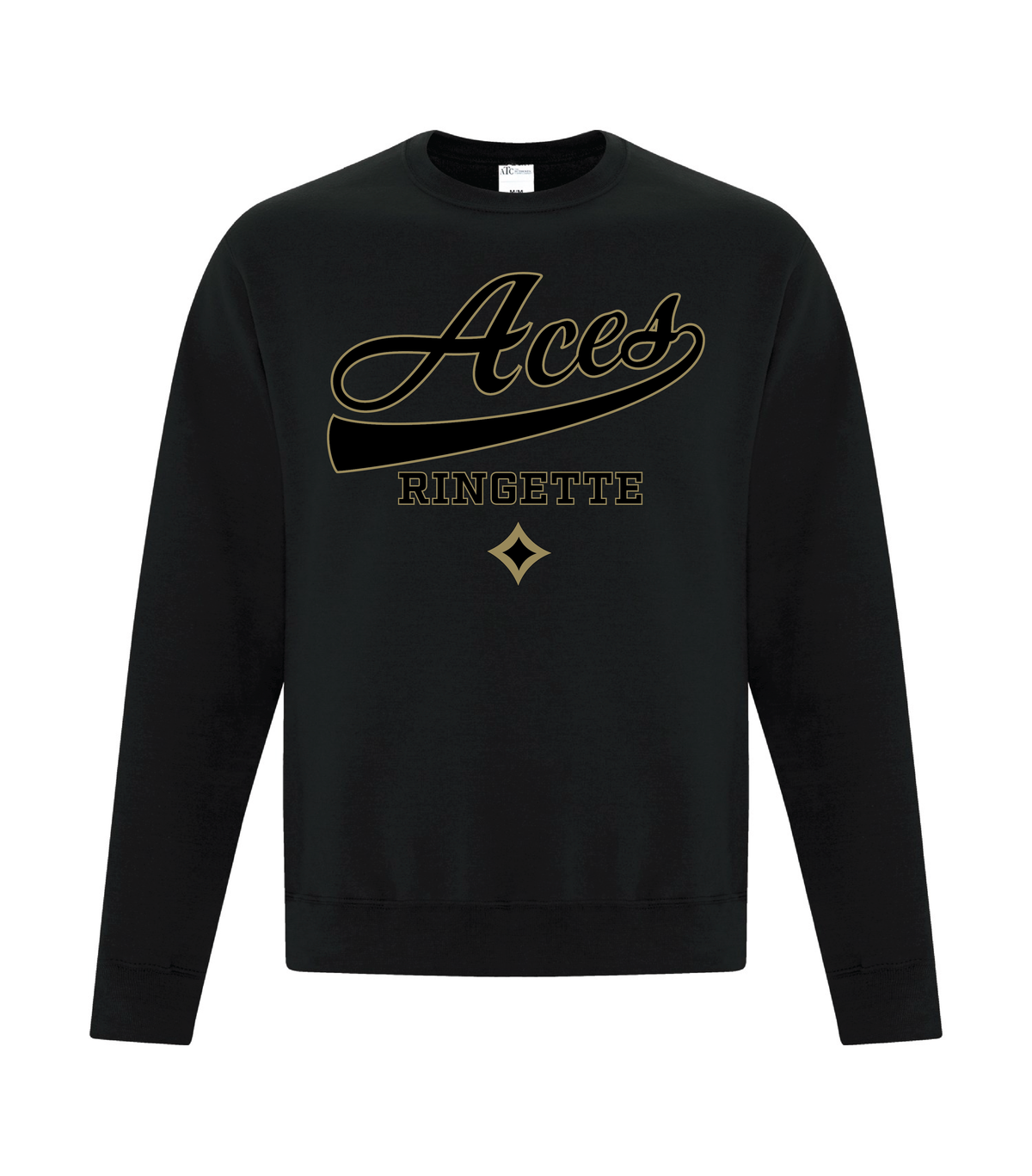 Aces Ringette - Crewneck - Curly Logo (Adult and Youth)