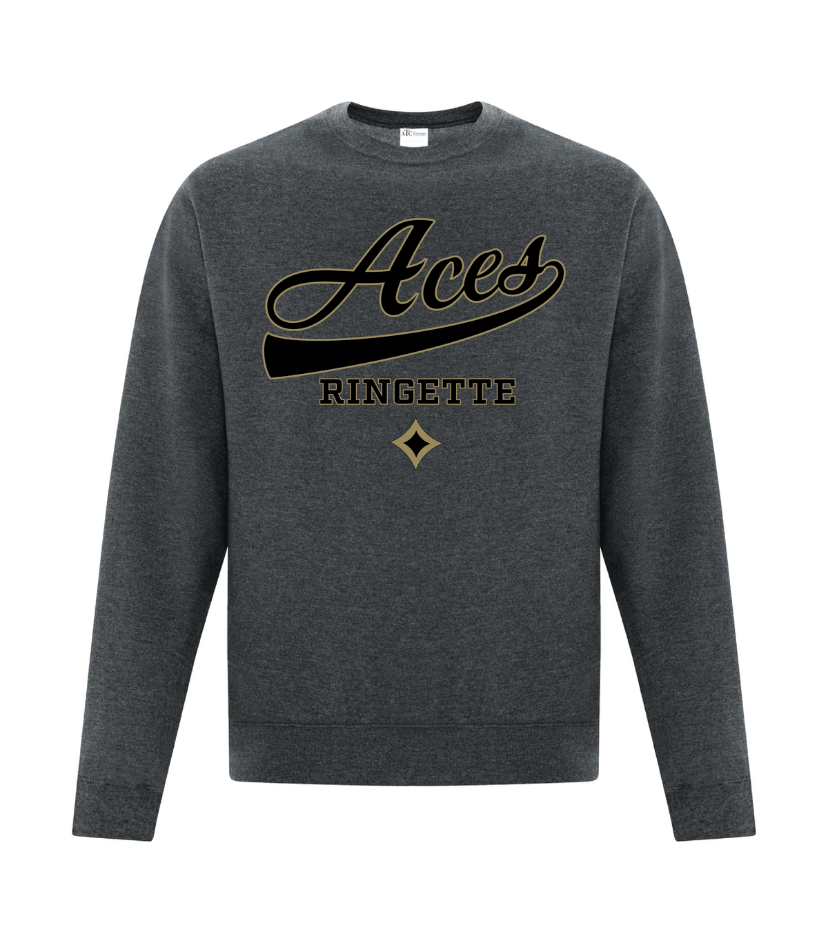 Aces Ringette - Crewneck - Curly Logo (Adult and Youth)