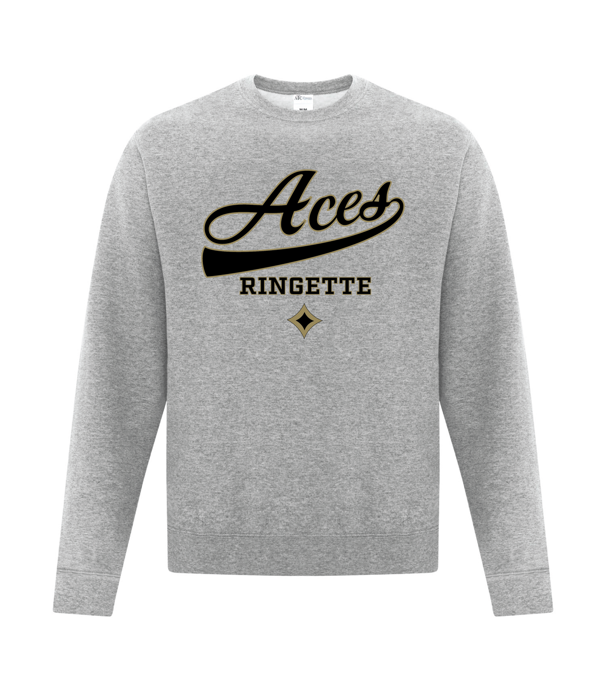 Aces Ringette - Crewneck - Curly Logo (Adult and Youth)