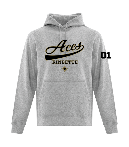 Aces Ringette - ATC Hoodie - Curly Logo ( Adult and Youth)