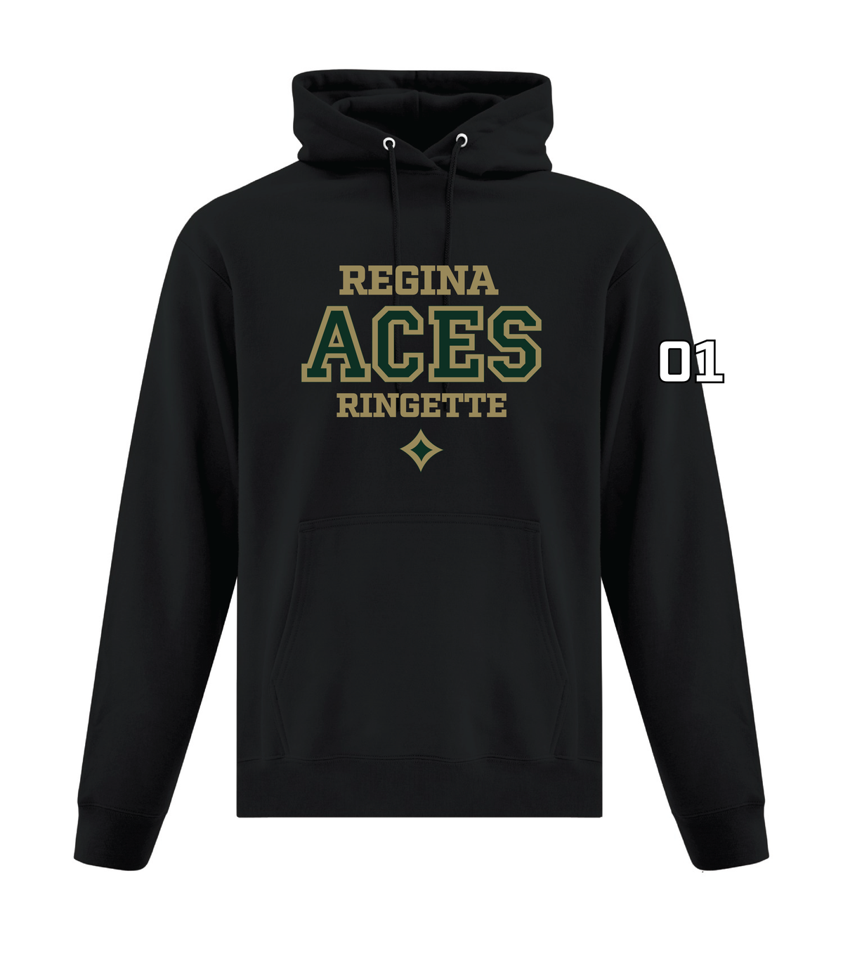 Aces Ringette - ATC Hoodie - Varsity Logo ( Adult and Youth)