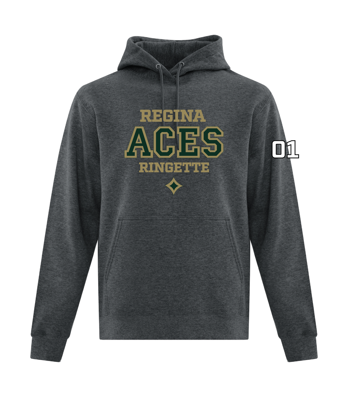 Aces Ringette - ATC Hoodie - Varsity Logo ( Adult and Youth)