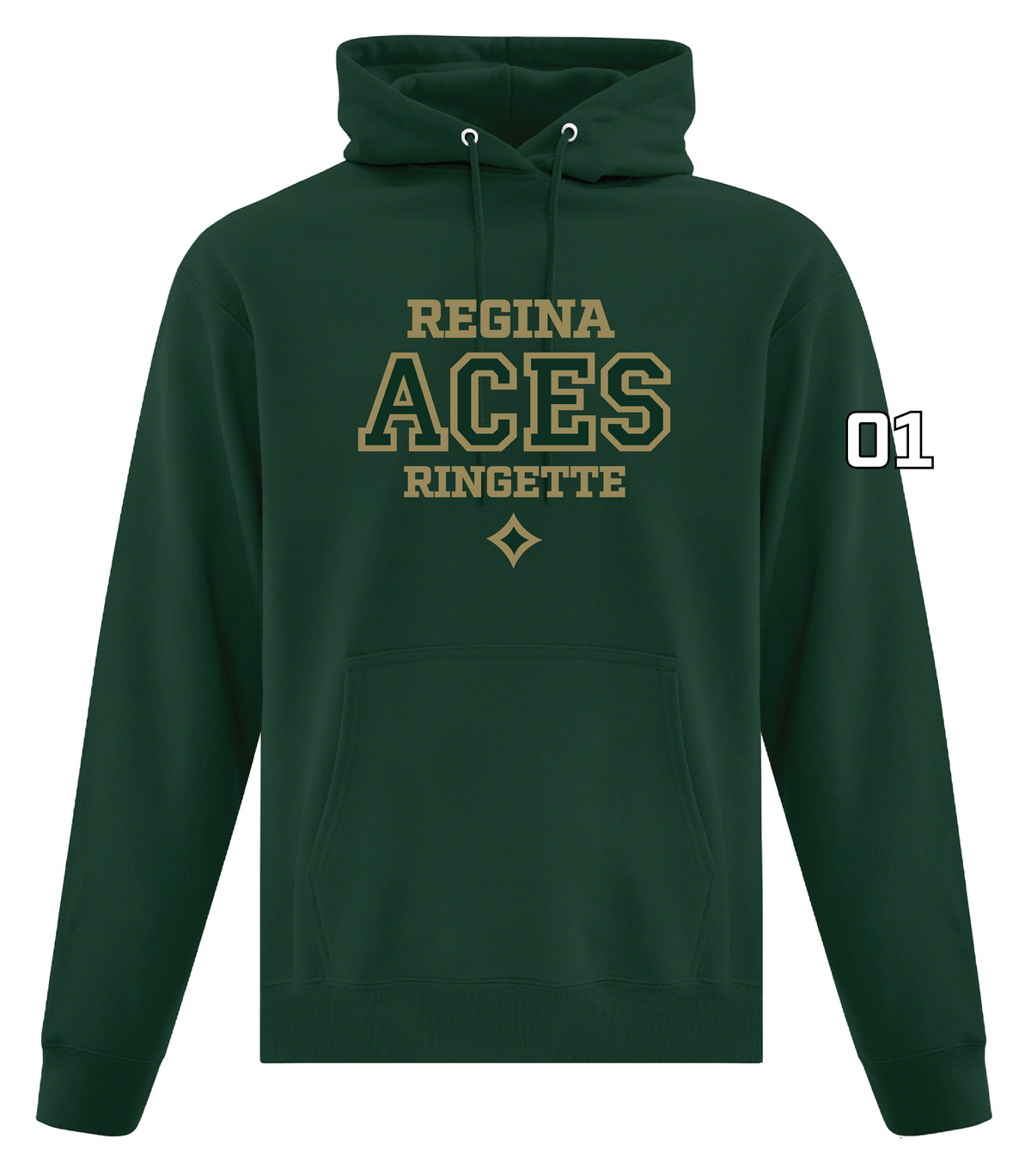 Aces Ringette - ATC Hoodie - Varsity Logo ( Adult and Youth)