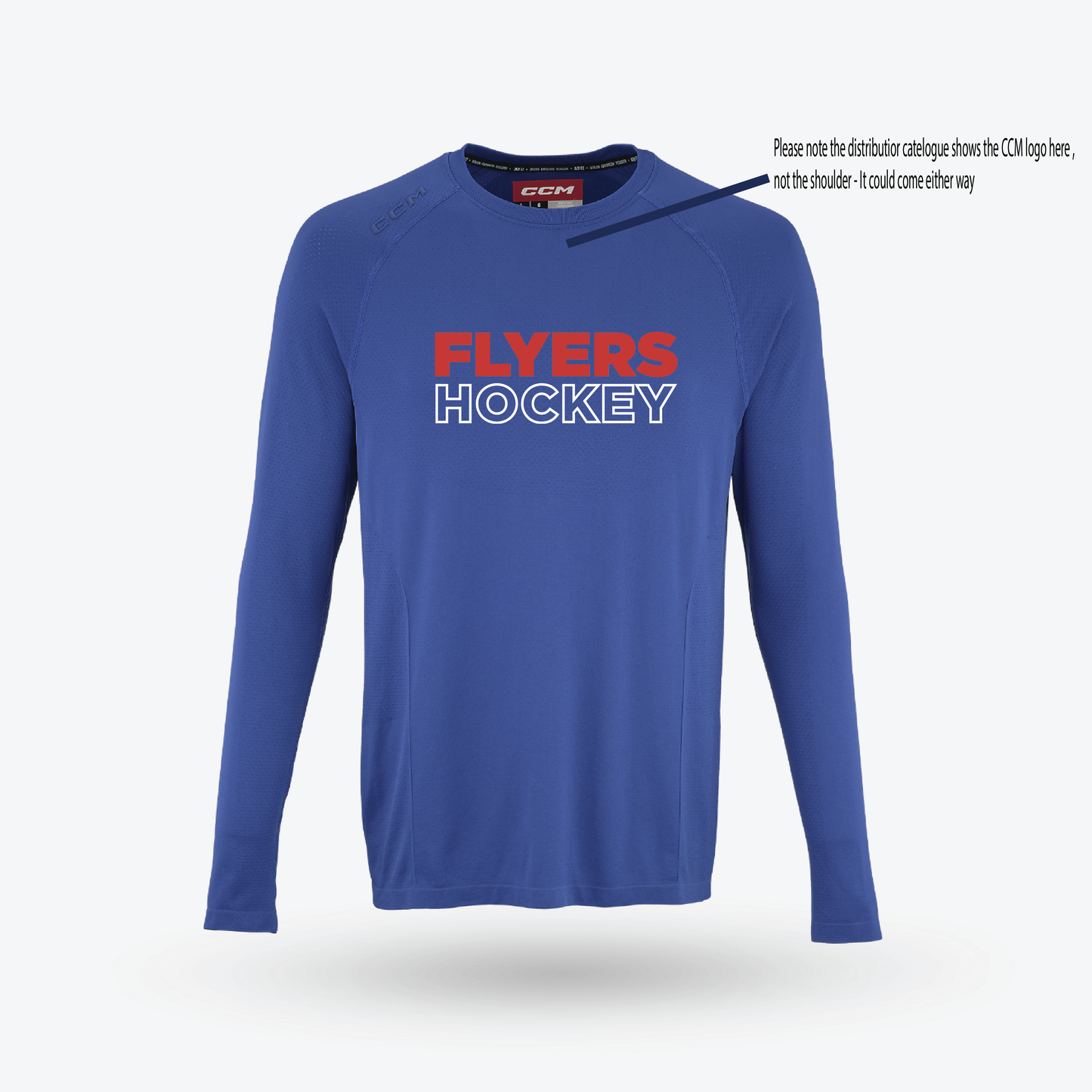 CCM Long Sleeve Premium Training Tee - Adult and Youth