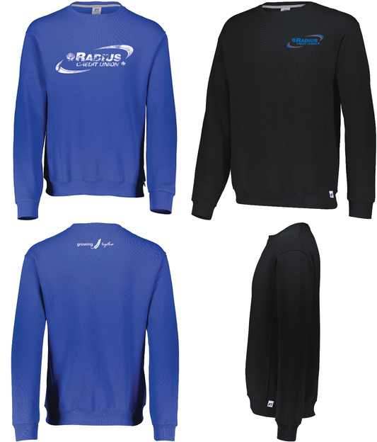 Russell Crew Neck - Adult (Royal Blue or Black)