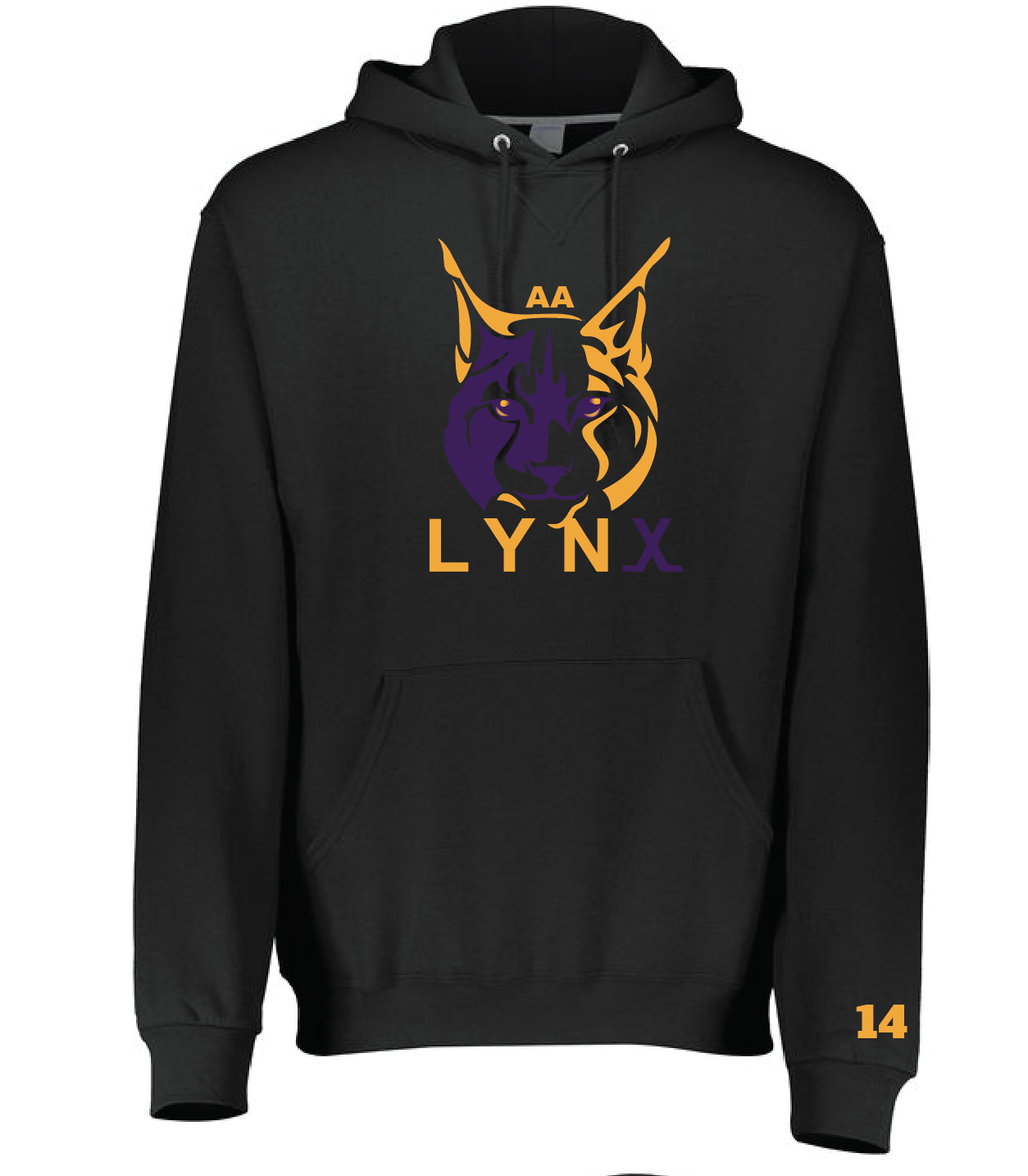 Russell hoodie - Adult Sizes - LYNX LOGO