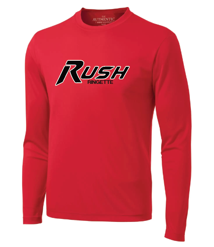 RUSH - Warm Up Shirt Long Sleeve- Youth and adult