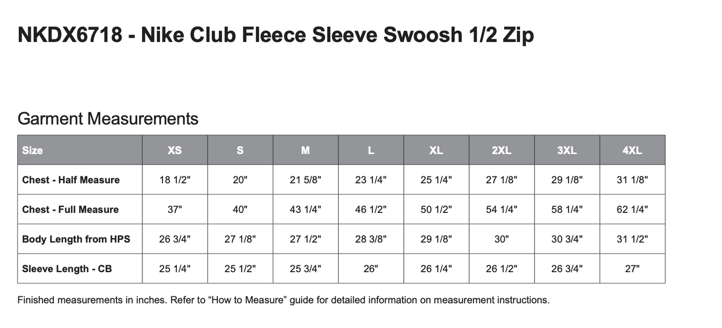 Flyers Nike 1/2 Zip - Adult