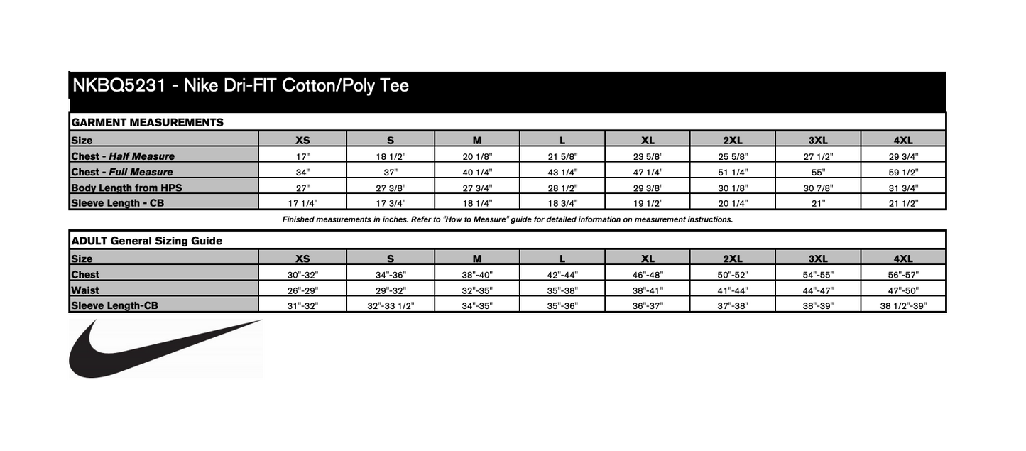 Flyers NIKE Dri-FIT COTTON/POLY TEE - Adult