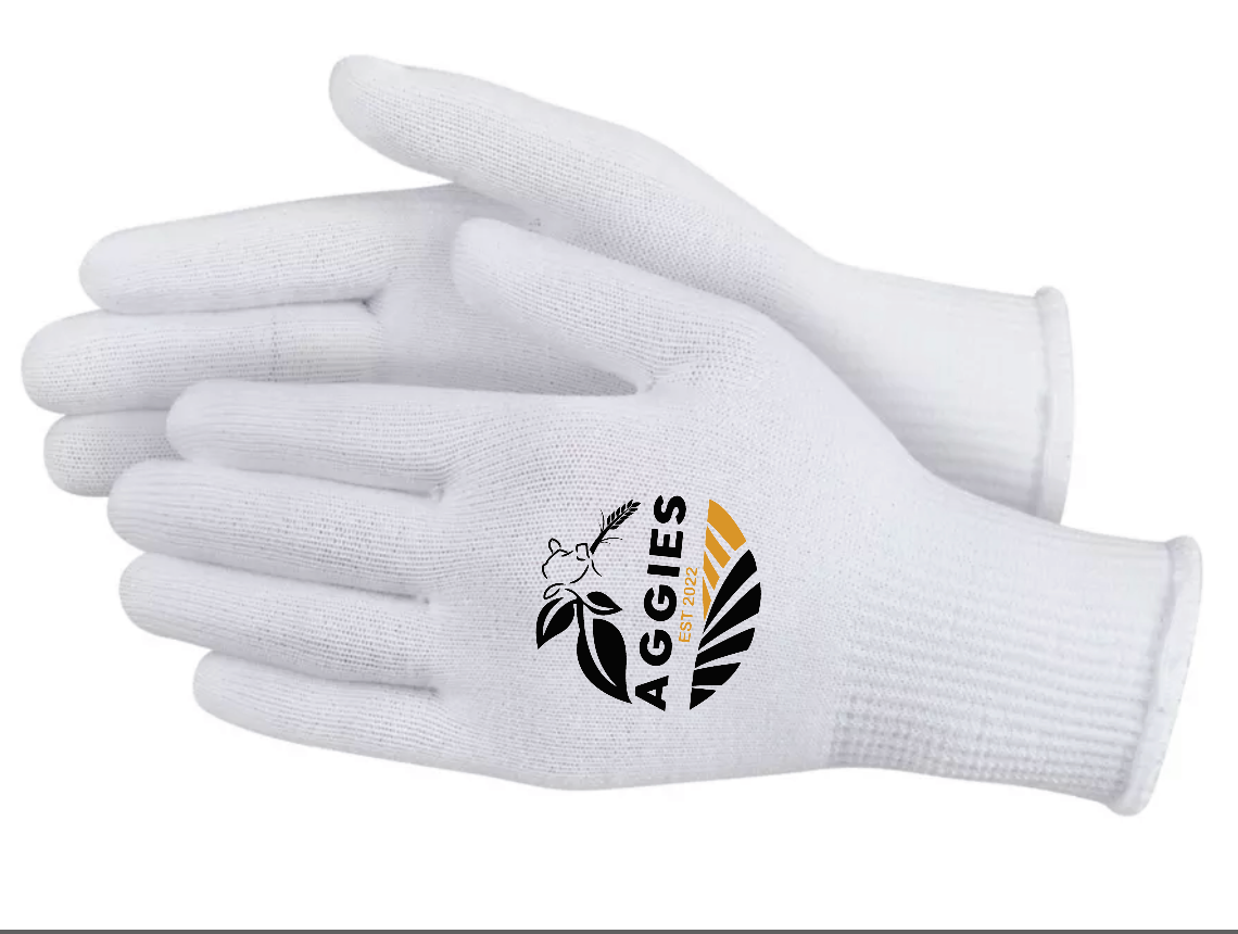 Aggies - White cotton gloves