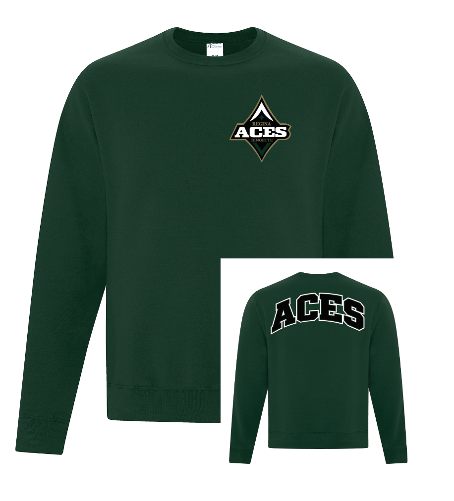 Aces Ringette - Crewneck - Cross Back Graphic (Adult and Youth)