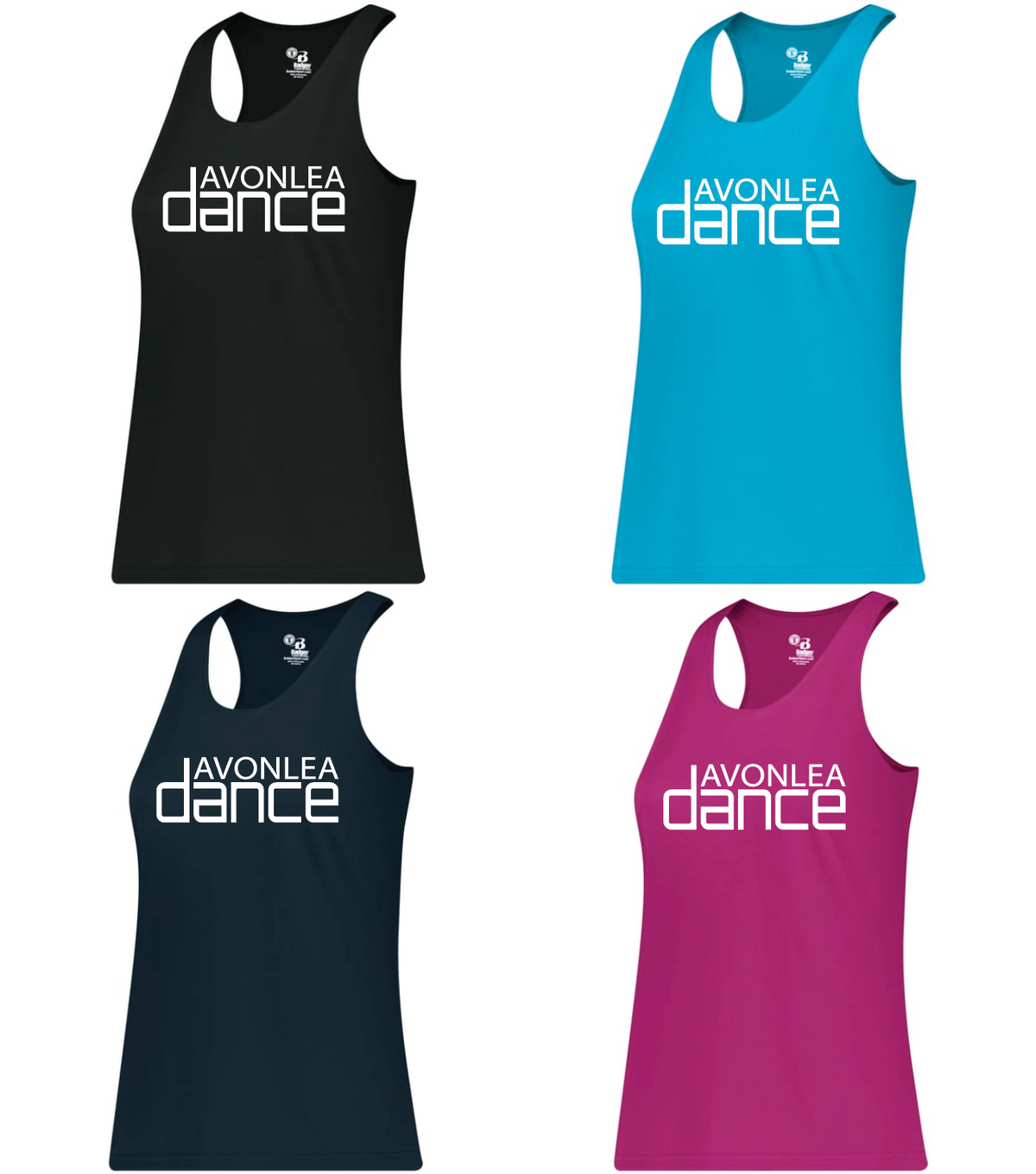 B-core Racerback tank - Avonlea Dance - Logo No Dancer