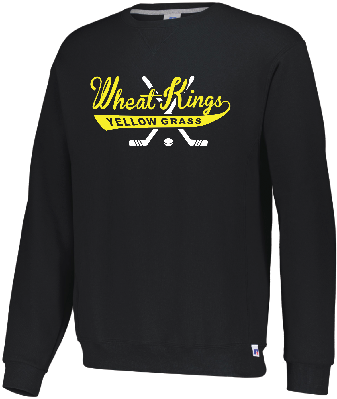 Wheat Kings- Russell Crew Neck - " Font Only " Adult