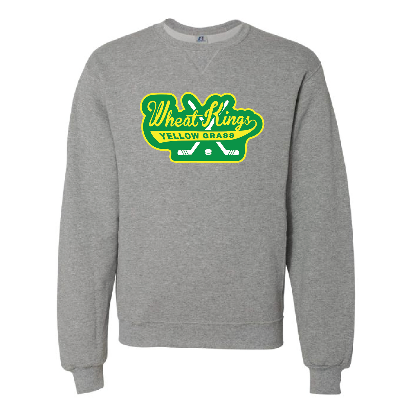 Wheat Kings- Russell Crew Neck - " Logo " Adult