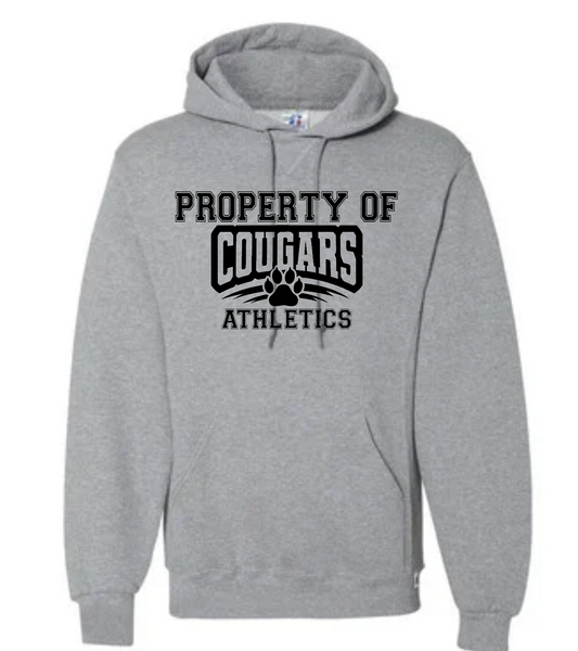 Russell hoodie - Adult Sizes - Property Of Cougars