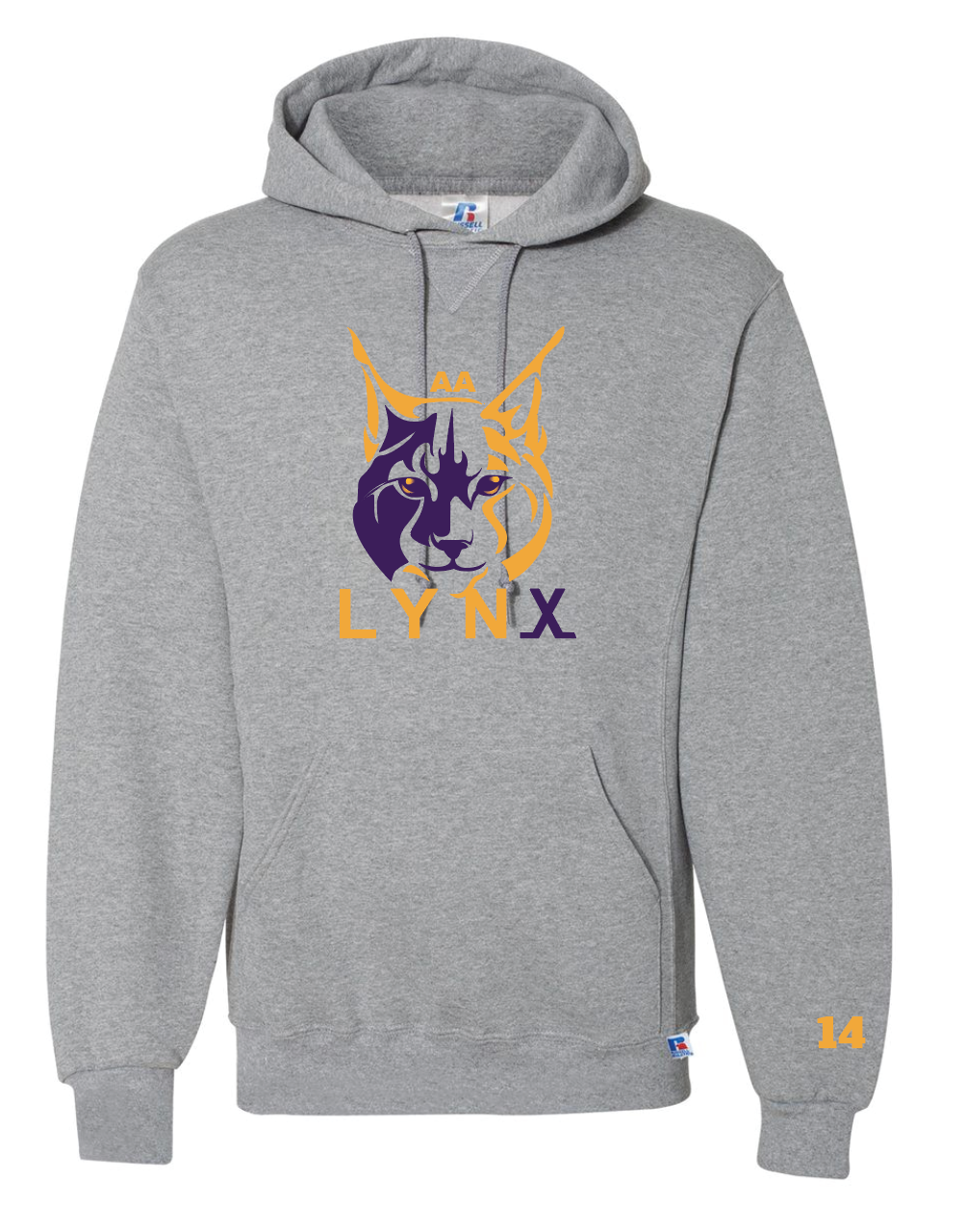 Russell hoodie - Adult Sizes - LYNX LOGO