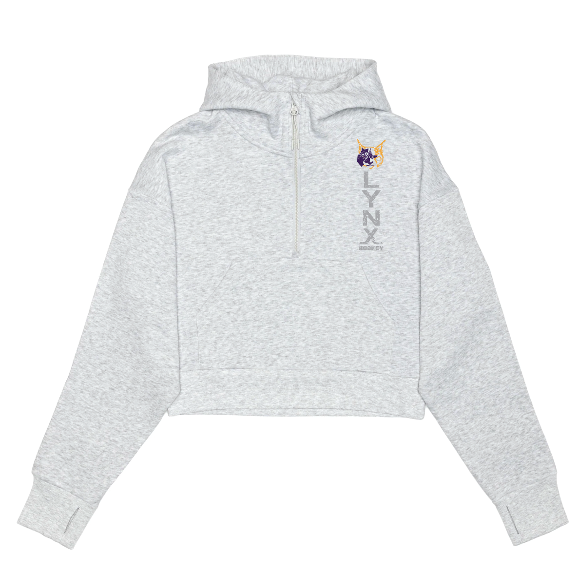 Just like Hero - Adult Sizes - CROPPED Half Zip Hoodie  ( Two Colors )