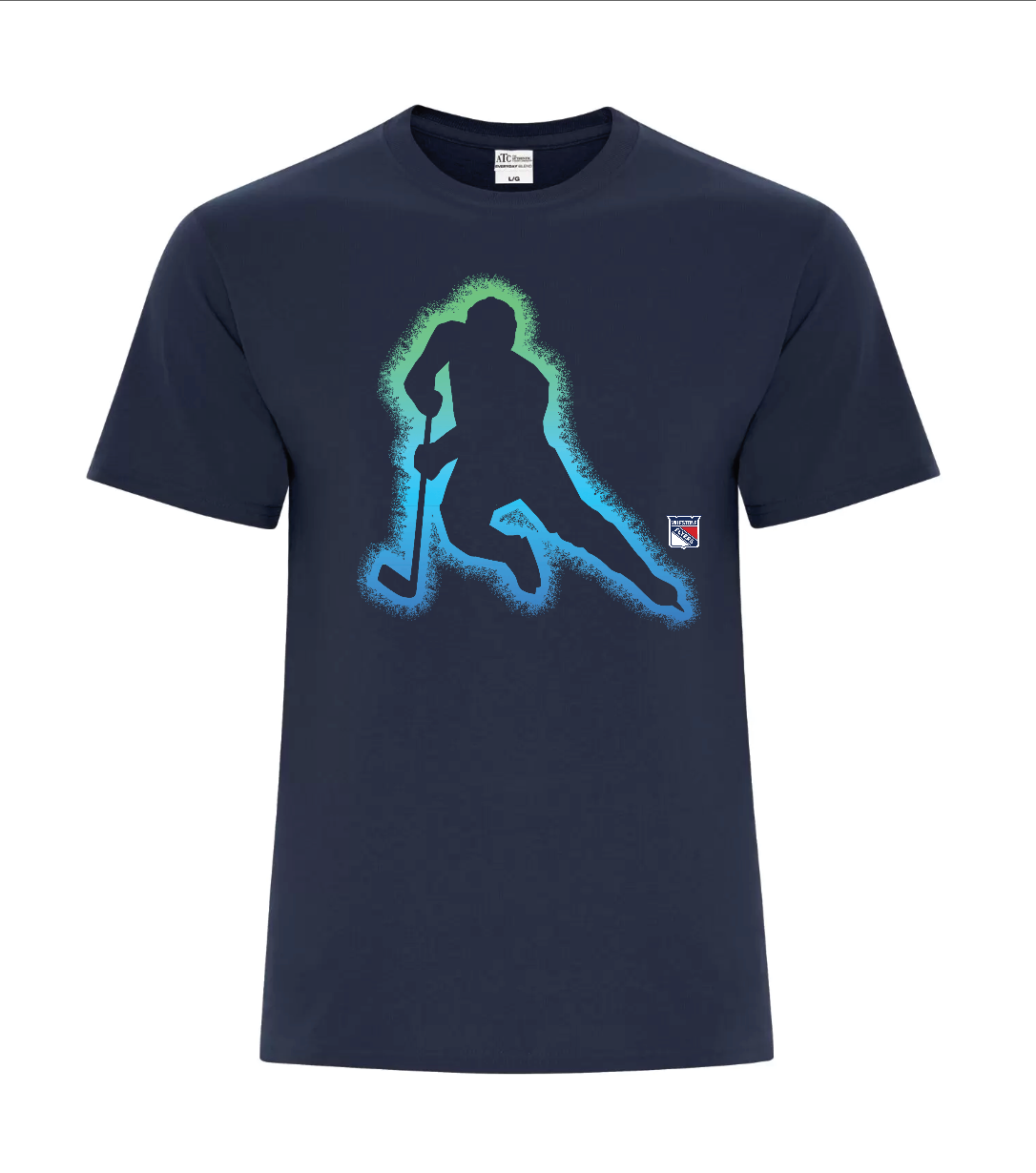 Graphic Tee - Youth and adult - Neon Player ( Black, Royal or Navy)