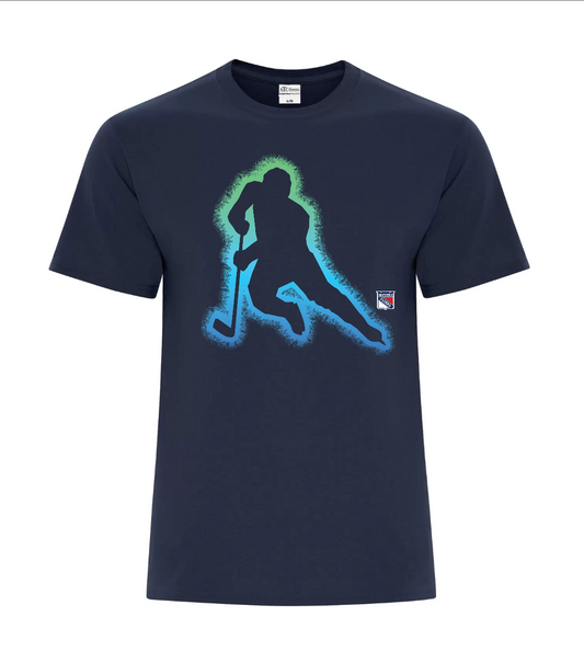 Graphic Tee - Youth and adult - Neon Player ( Black, Royal or Navy)