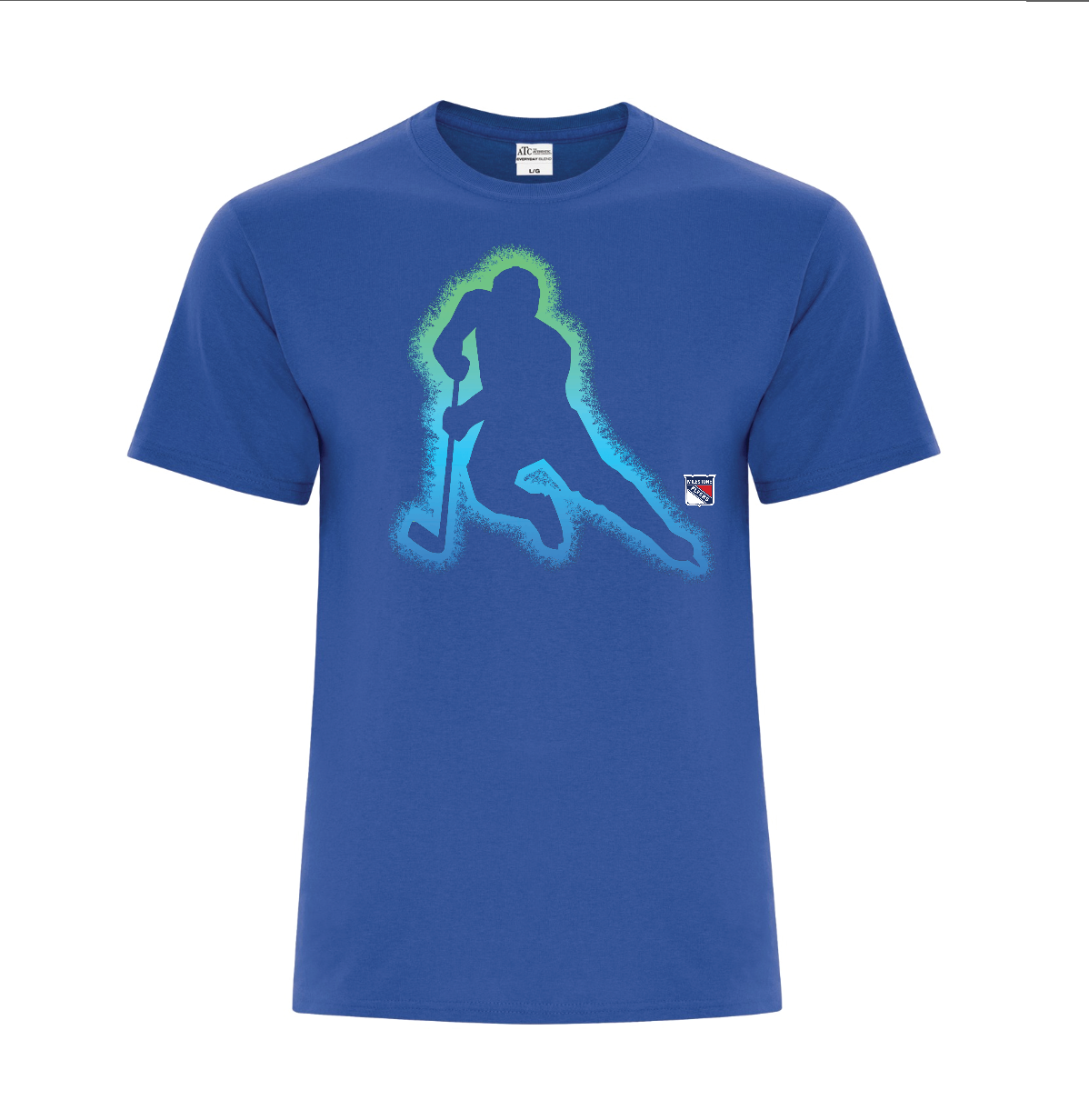 Graphic Tee - Youth and adult - Neon Player ( Black, Royal or Navy)
