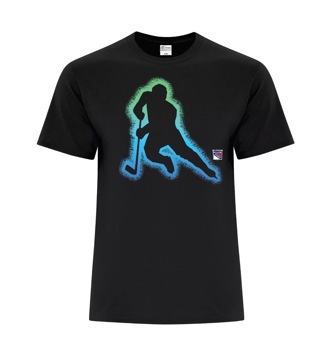 Graphic Tee - Youth and adult - Neon Player ( Black, Royal or Navy)