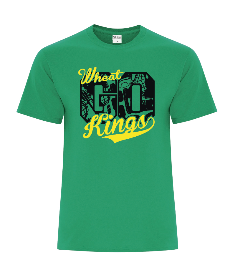 Wheat Kings Graphic Tee - Youth and adult -  "GO" ( Black,Grey,green)