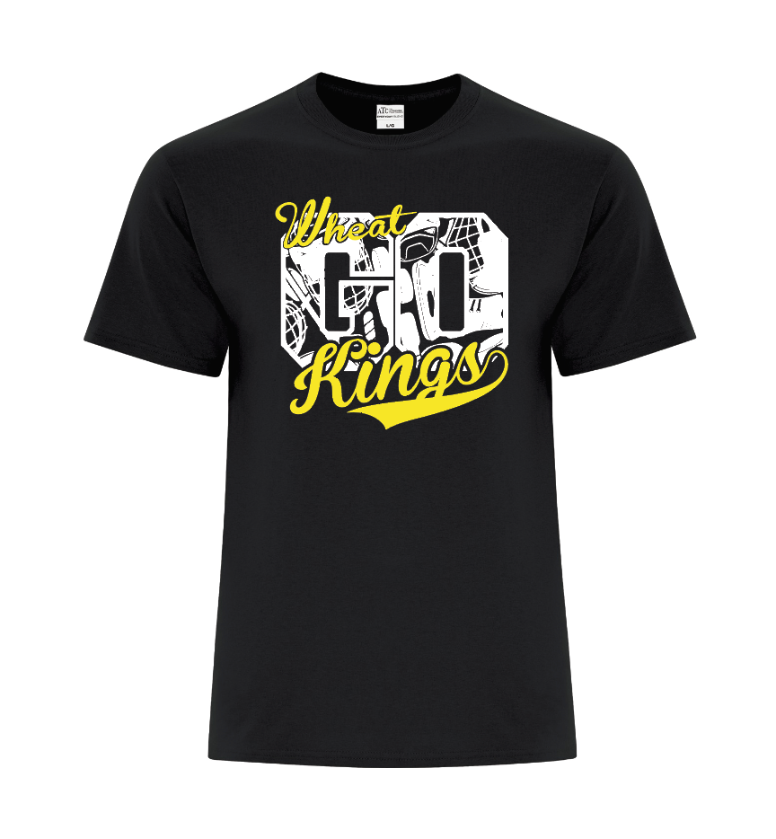 Wheat Kings Graphic Tee - Youth and adult -  "GO" ( Black,Grey,green)