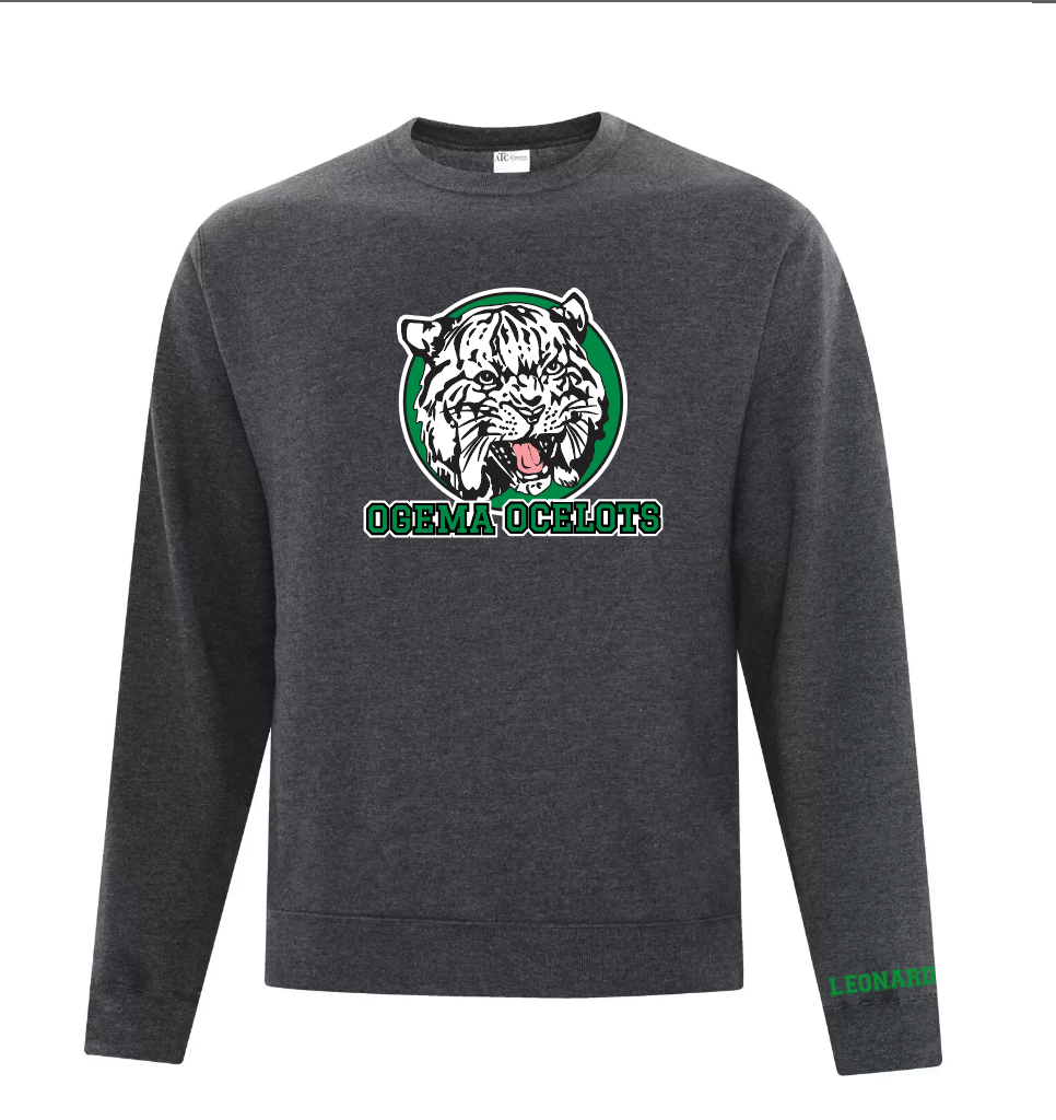 Ogema School - Crewneck - Retro Logo ( Adult and Youth)
