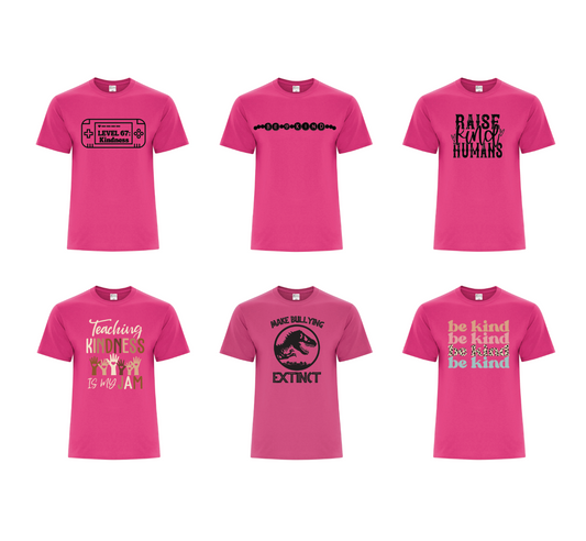 Graphic Tee - Youth and adult -  Pink Shirt ( Youth and Adult)