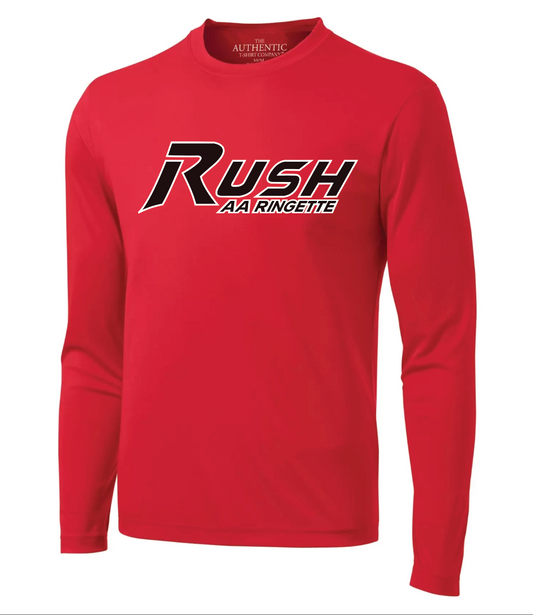 RUSH AA - Athletic feel - Warm Up Shirt Long Sleeve- Youth and adult (Copy)